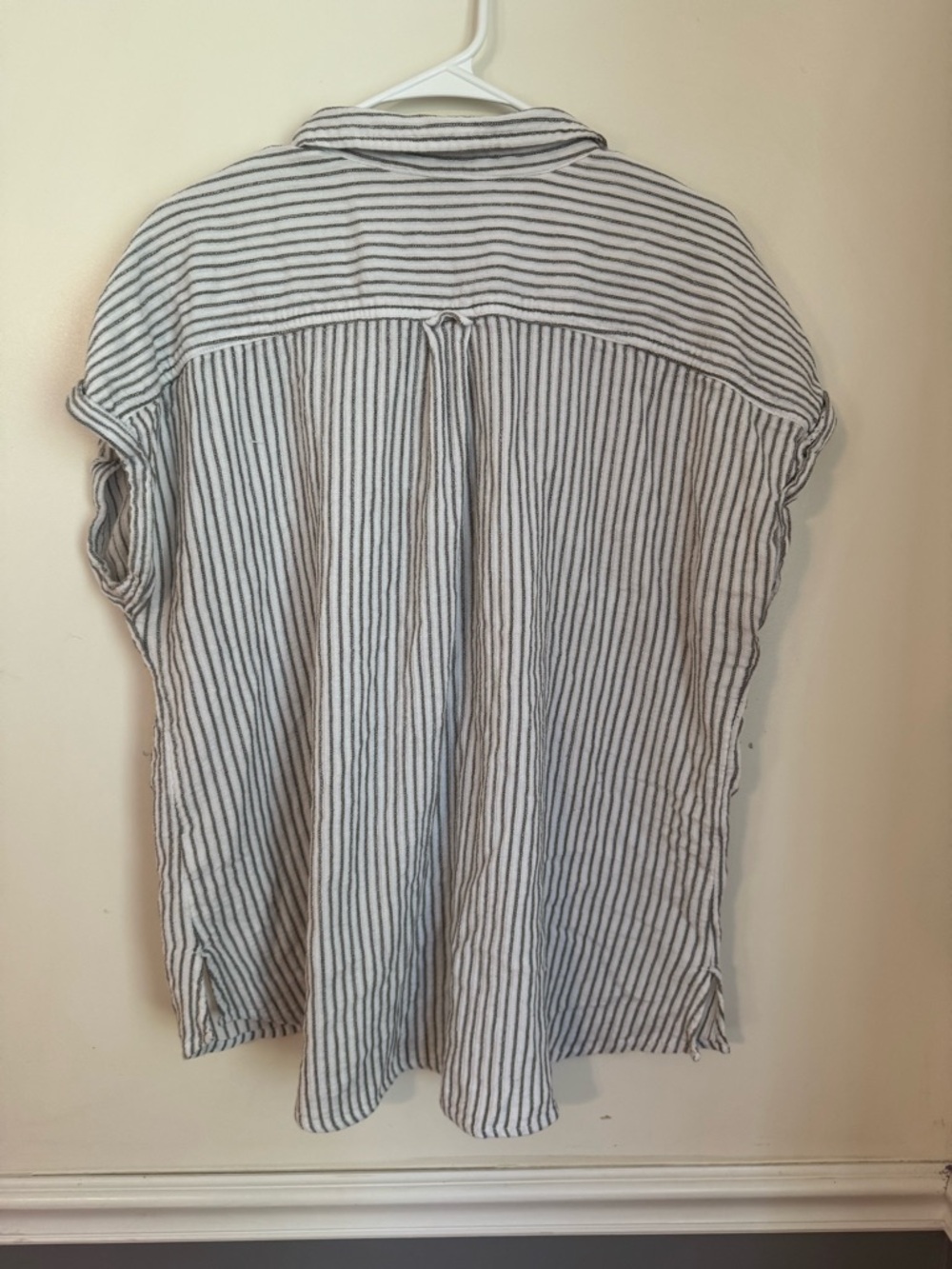Sonoma Cream Button-Down Shirt with Dark Grey Stripes size XXL - Picture 3 of 7